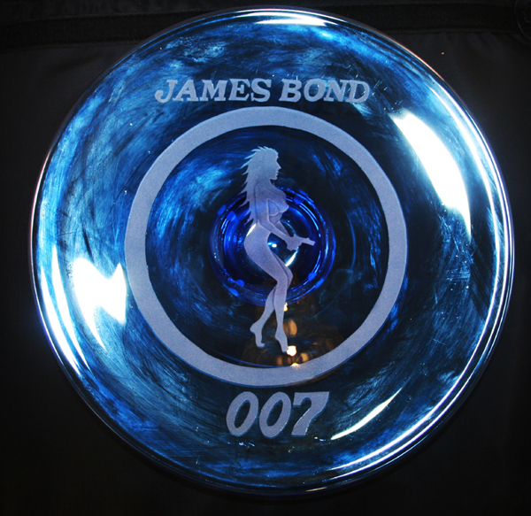 Glass 007 design  James Bond Limited Edition