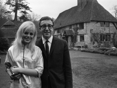 Britt Ekland Swedish Model with Her Fomer Husband Peter Sellers also Bond actor in Casino Royale 1967