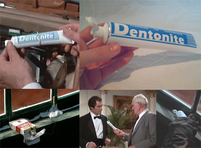 Dentonite James Bond 007's toothpaste tube