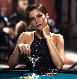 Carey Lowell  as Pam Bouvier from Licence To Kill  Shaken not Stirred