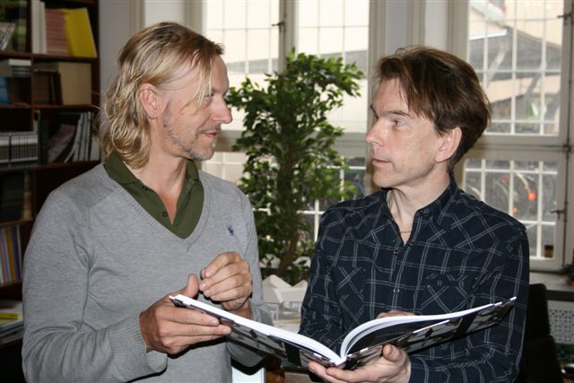 En ny bok p G  , Gunnar  James Bond Schfer trffade Ernst Billgren p hans atelj i Stockholm under sndagen 13/4 -2008