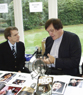 Gunnar Schfer and Richard Kiel in Pinewood Studios  in London