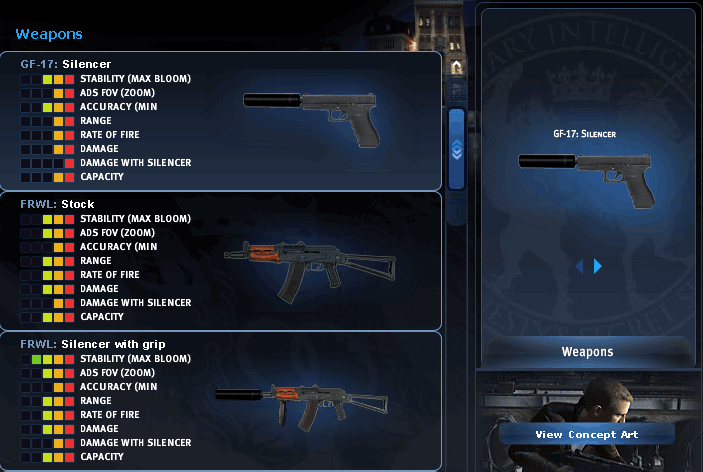 Quantum of Solace Video Game ... What view would you like the Quatum of Solace video game weapon