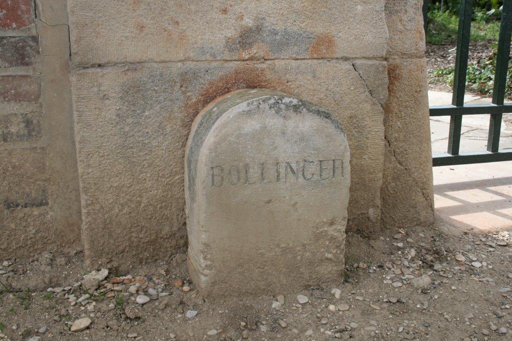 BOLLINGER STONE FROM CHAMPAGNE HOUSE IN AY FRANCE