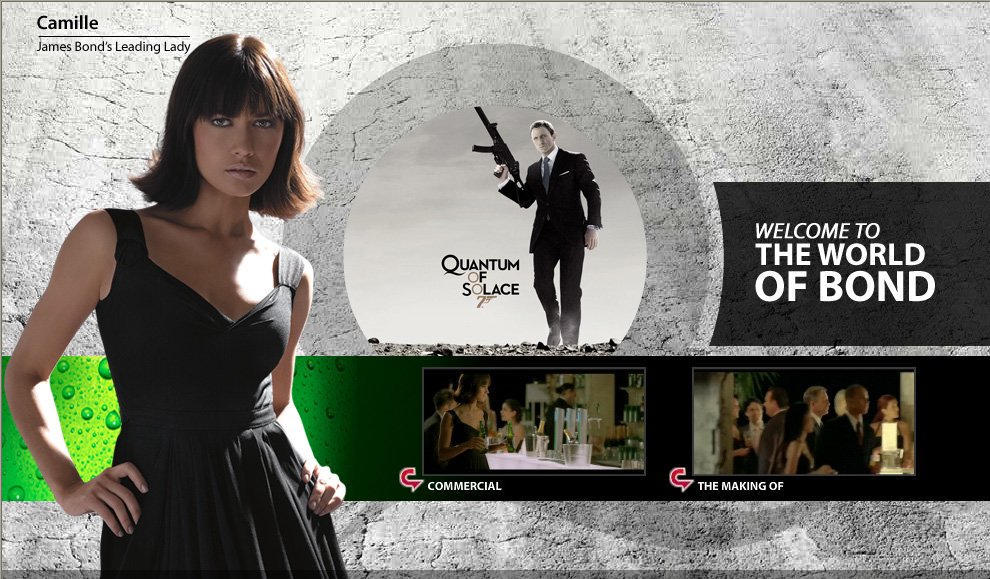 See comercial from Heineken in Quantum of Solace