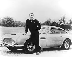 Sean Connery and Aston Martin DB5