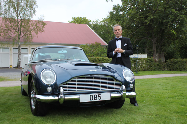 Mr James Bond with Aston Martin DB5