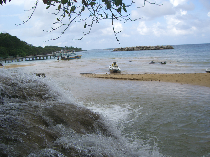 James Bond Gunnar Schfer at the Dunn`s River Fall Ochios Rios Jamaica. 