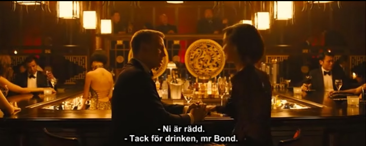 Dry Martini Shaken Not Stirred in Skyfall 2012