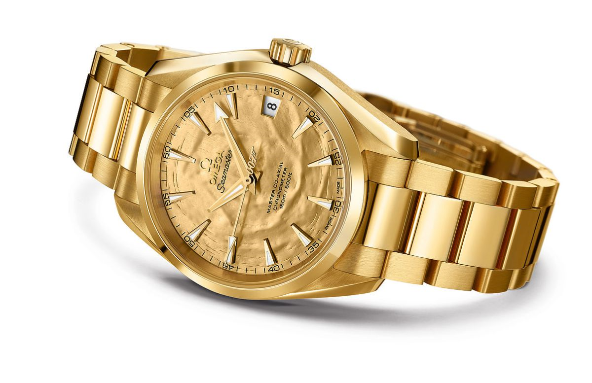 omega seamaster gold 18k