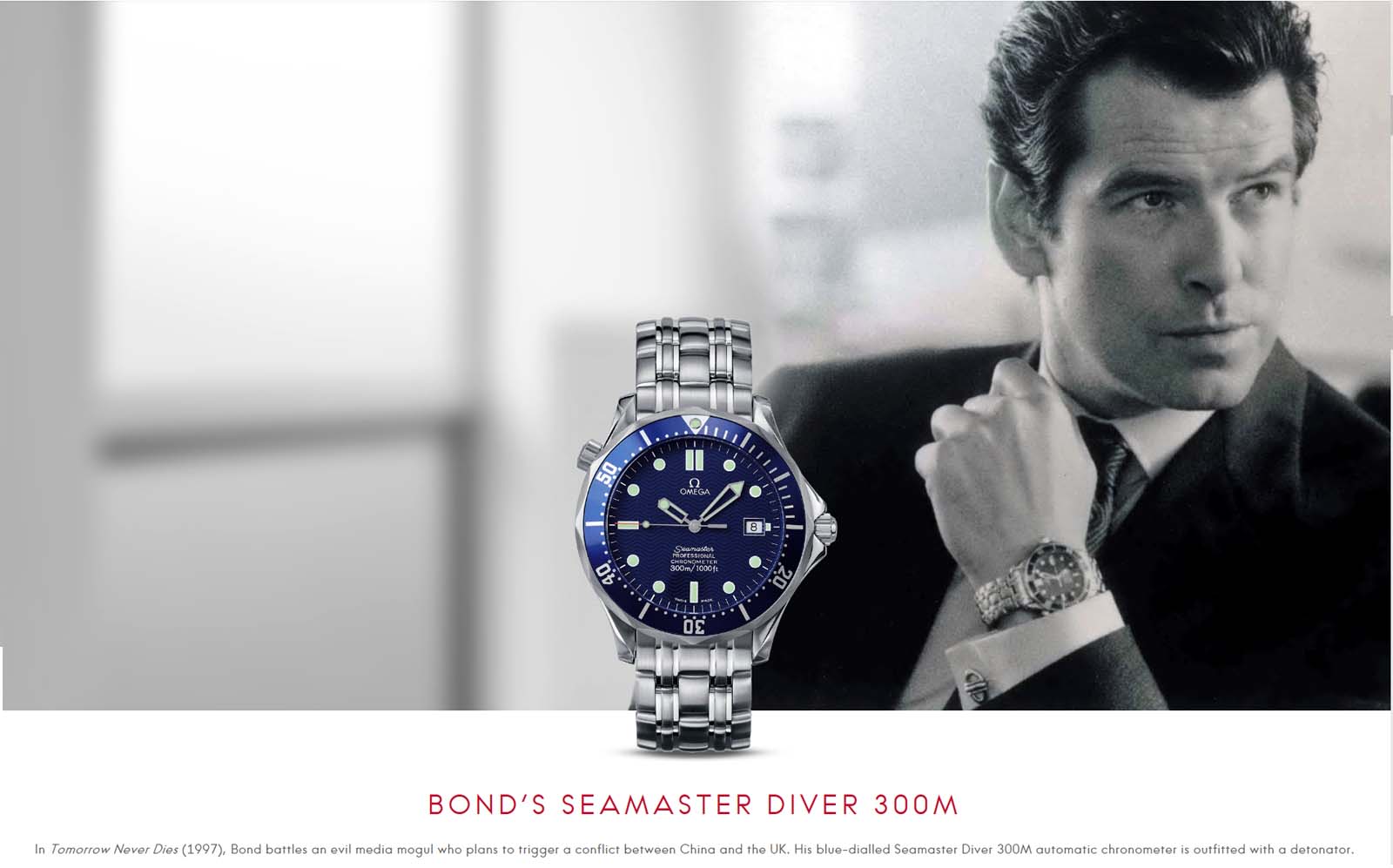 omega seamaster 300 pierce brosnan