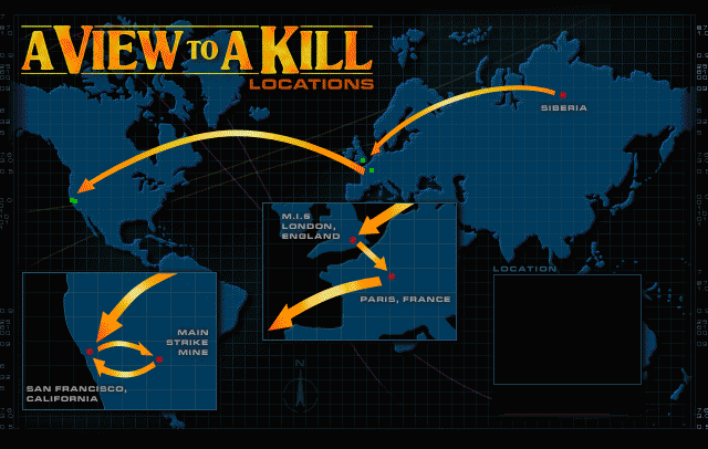 A View To A KiIl  Locations