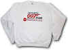 Official Albert R. Broccoli 007 Stage Clothing Sweatshirtin The James Bond 007 Museum Nybro. Sweden.