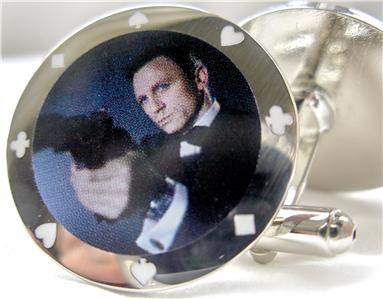 Casino Royale James Bond Poker Chips Cufflinks