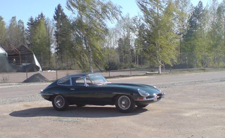 Jaguar E-Type från 1962 ,samma år som en första James Bond filmen Dr No kom