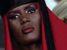 Grace Jones som Mayday i "Levande Mltavla" James Bond movie "A View To A Kill" 1985.