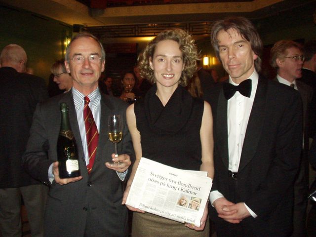 President Champagne House Bollinger Ghislain de Montgolfier  and James Bond Gunnar Schfer with  Anette from Arvid Nordquist
