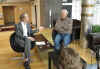 George Lazenby meet Sweden James Bond in Malmö. James Bond Gunnar Schäfer from Sweden Nybro.
