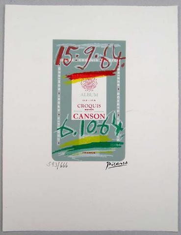 Pablo Picasso - "Gout du bonheur" - frglitografi  