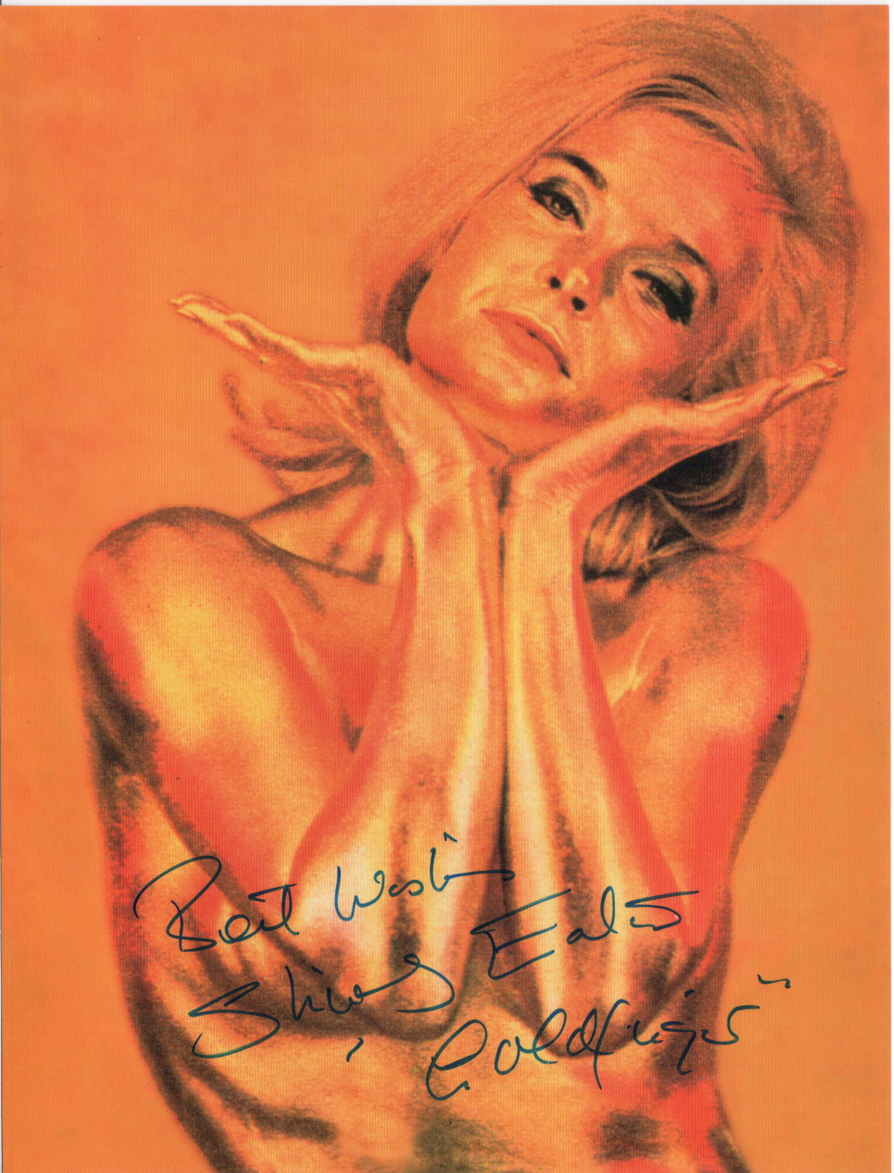 Best Wishes Shirley Eaton (played Jill Masterson in Goldfinger 1964)  to James Bond 007 Museum in Nybro Sweden and Gunnar James Bond Schäfer many thanks...
