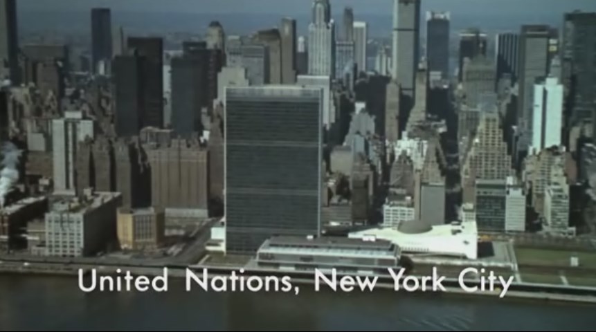 United Nation New York City from James Bond movie Live And Let Die 1973
